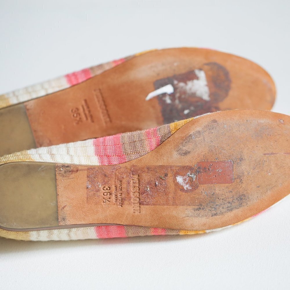 Missoni Round Toe Colorful Geometric Print  Flats - Picture 14 of 14